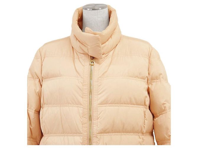 Abrigo de plumón de nailon Salvatore Ferragamo Rosa Beige - vista 2