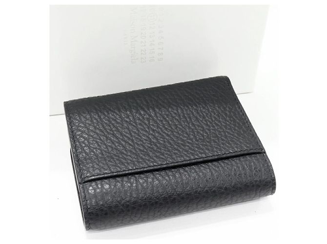 Maison Martin Margiela Cartera tri-fold de becerro Maison Margiela Negro - vista 2