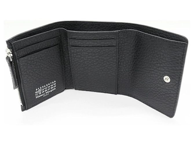 Maison Martin Margiela Cartera tri-fold de becerro Maison Margiela Negro - vista 3