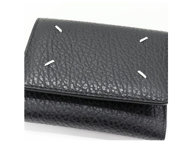 Maison Martin Margiela Cartera tri-fold de becerro Maison Margiela Negro - vista 5