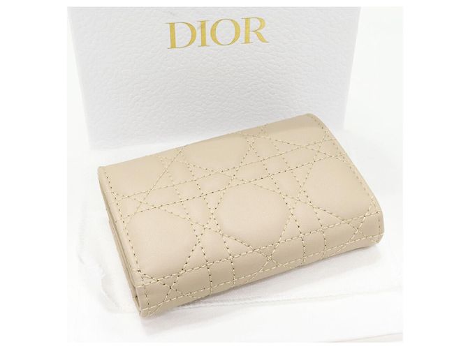 Dior MyDior Bifold Kartenetui aus Lammleder Beige - Ansicht 2