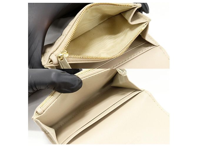 Dior MyDior Bifold Kartenetui aus Lammleder Beige - Ansicht 4
