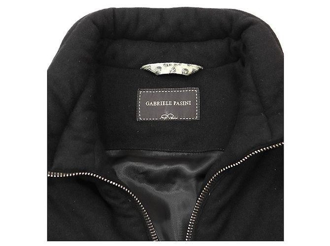 Autre Marque Chaqueta acolchada bordada de 100% Cashmere Gabriele Pasini Negro - vista 12