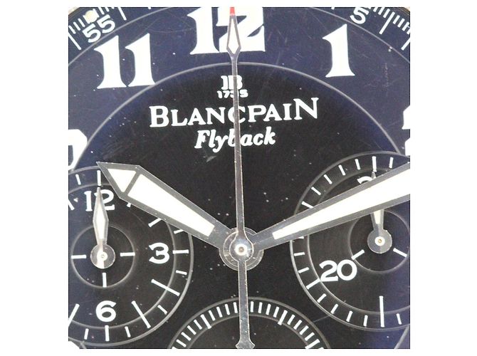 Blancpain Leman Flyback Chronograph Acero Inoxidable Cronógrafo Automático Negro - vista 9