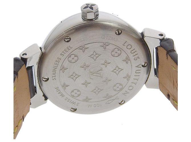 Relógio Louis Vuitton Tambour Monogram Vernis em aço inoxidável Marrom - vista 5