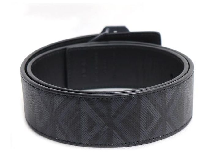 Autre Marque Cinto Dior CD Diamond PVC Preto - vista 2