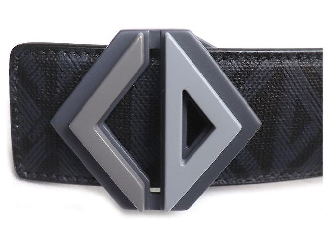 Autre Marque Cinto Dior CD Diamond PVC Preto - vista 3