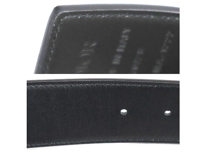 Autre Marque Cinto Dior CD Diamond PVC Preto - vista 5