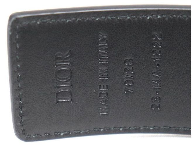 Autre Marque Cinto Dior CD Diamond PVC Preto - vista 6