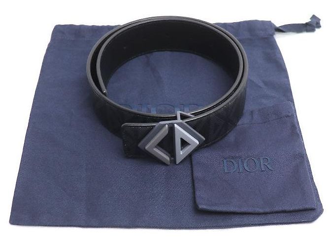 Autre Marque Cinto Dior CD Diamond PVC Preto - vista 7