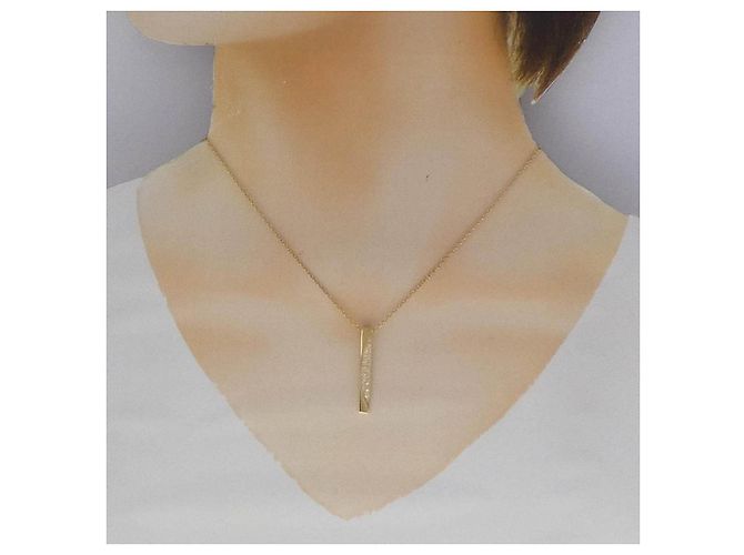 Autre Marque Diamantenhalskette Au750 Golden - Ansicht 6