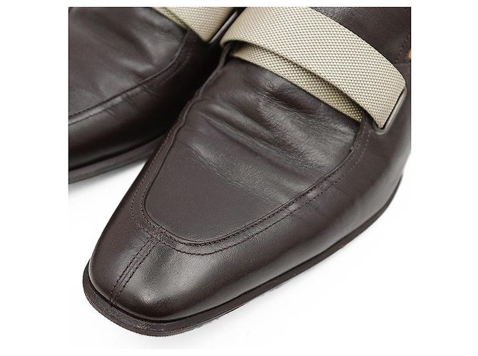 Hermès Mocasines de piel Hermes Castaño - vista 2