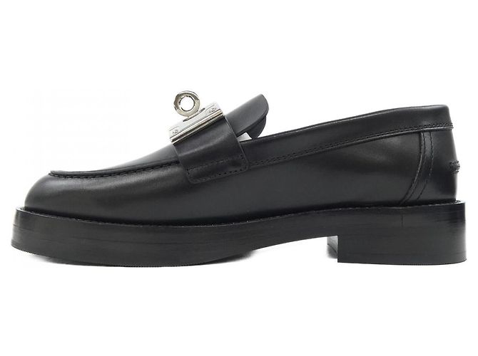 Scarpe Hermès HOT Oversize Kelly Buckle in vitello Nero - vista 2