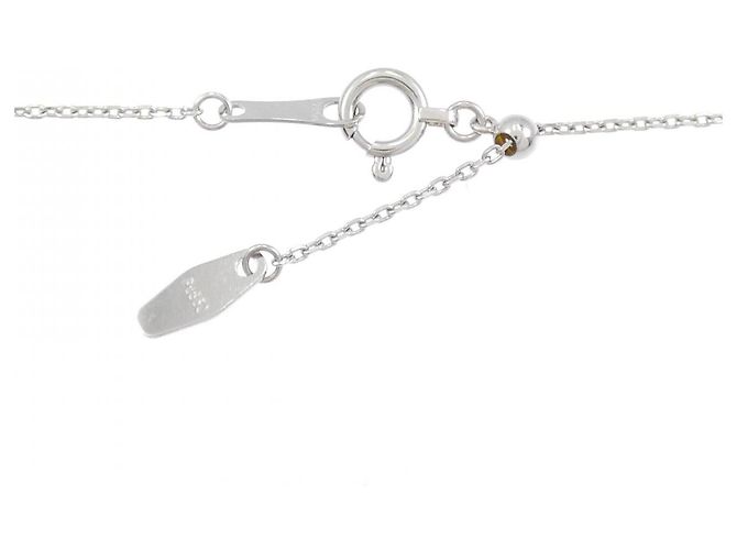 Autre Marque Collar de Flor en Pt y Diamantes Plata - vista 5