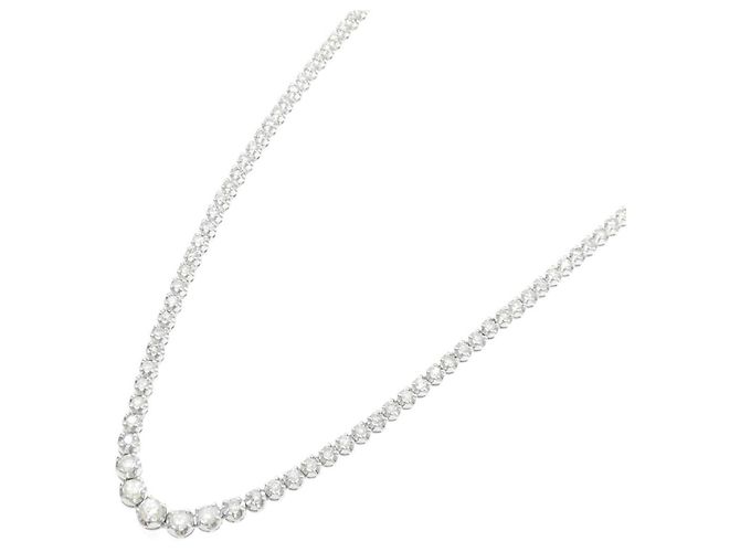 Autre Marque Colar de Pt850 e diamantes Prata - vista 2
