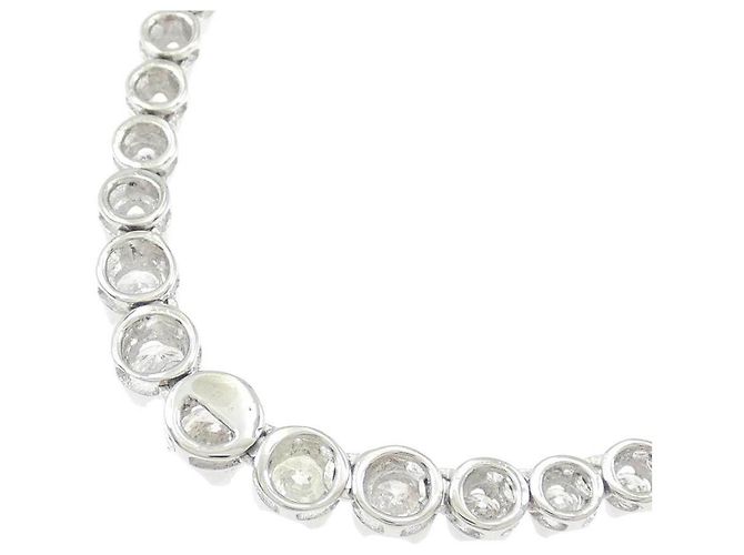 Autre Marque Colar de Pt850 e diamantes Prata - vista 4
