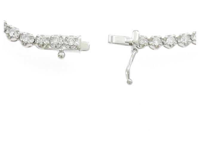 Autre Marque Colar de Pt850 e diamantes Prata - vista 5
