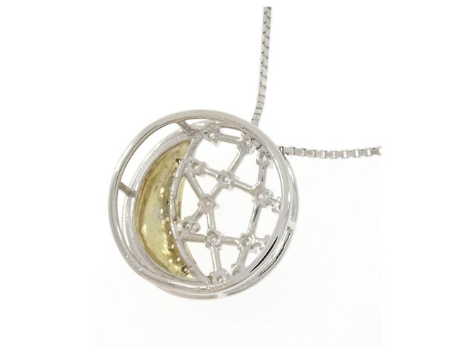 Autre Marque Collana Luna in Pt900 Au750 Pt850 con Diamanti Argento - vista 4