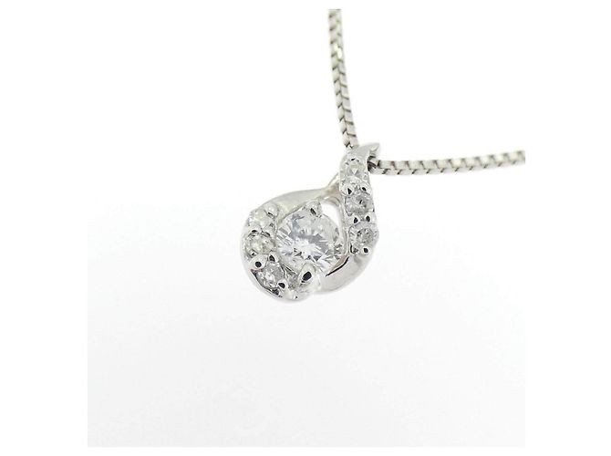 Autre Marque Collar de diamantes PT900 PT850 Plata - vista 3