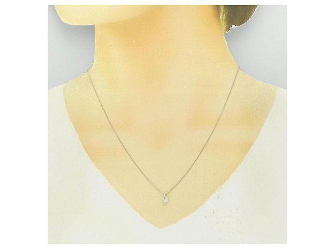 Autre Marque Collar de diamantes PT900 PT850 Plata - vista 6