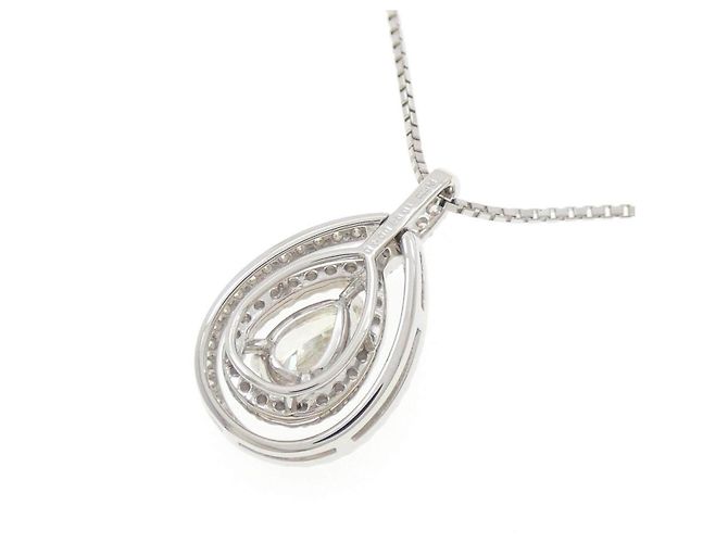 Autre Marque Diamantenhalskette PT900 PT850 Silber - Ansicht 4