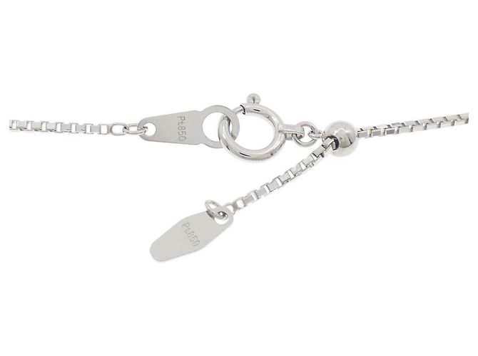 Autre Marque Diamantenhalskette PT900 PT850 Silber - Ansicht 5