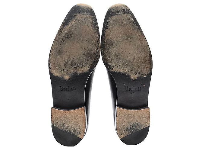 Berluti Alessandro Leder-Oxford-Schuhe Braun Anthrazitgrau - Ansicht 8