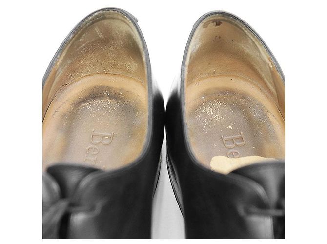 Berluti Alessandro Leder-Oxford-Schuhe Braun Anthrazitgrau - Ansicht 9