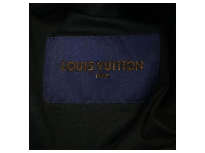 Chaqueta Utility de piel de becerro con relieve Monogram Louis Vuitton Negro - vista 4