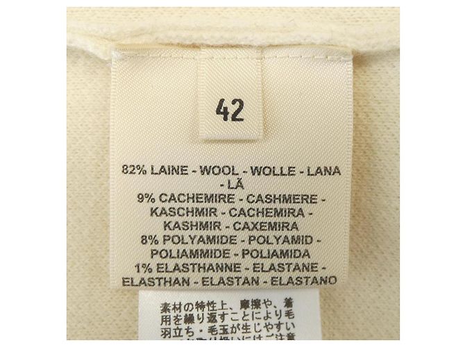 Hermès Hermes ETRIERS STIRRS42 Malha de Cashmere Marrom Bege - vista 3