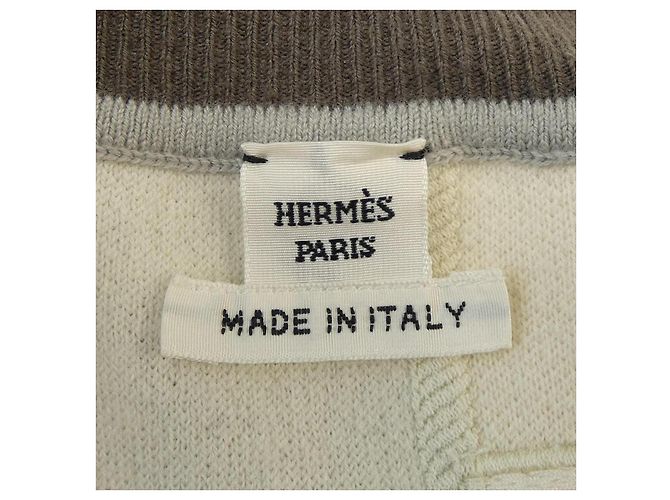 Hermès Hermes ETRIERS STIRRS42 Malha de Cashmere Marrom Bege - vista 4
