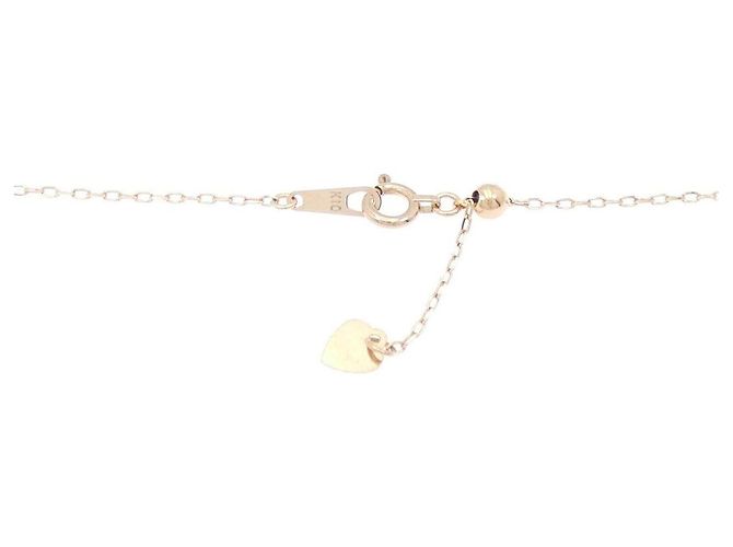 Autre Marque Colar de ouro rosa 10K com pedra da lua e diamantes - vista 5
