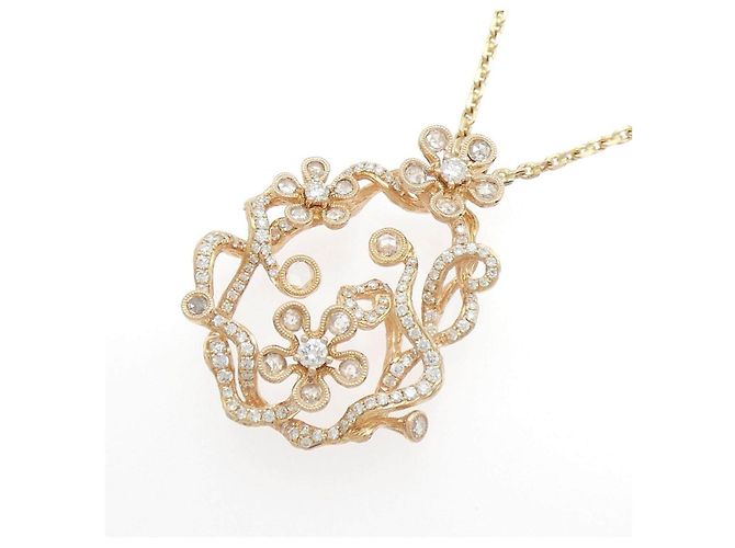 Autre Marque Collana in oro rosa Au750 e diamanti D'oro - vista 3