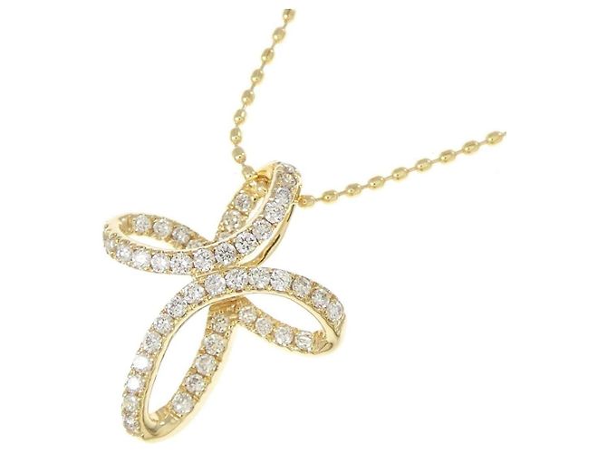 Autre Marque Colar GSTB Au750 Diamante Dourado - vista 3