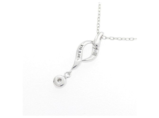 Autre Marque Collana in oro bianco K10 e diamanti Argento - vista 4