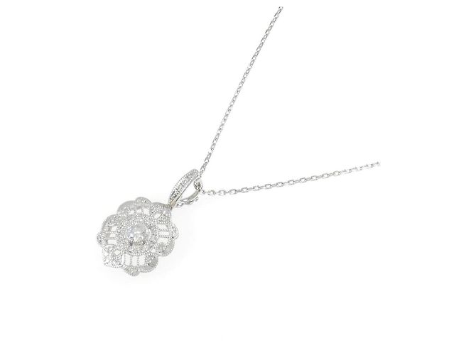 Autre Marque Collana di diamanti PT900 PT850 Argento - vista 2