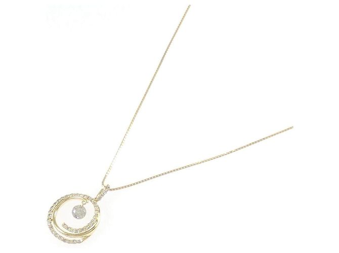 Autre Marque Collar de Au750 y diamantes Dorado - vista 2