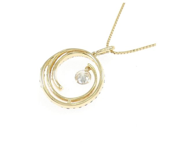 Autre Marque Collar de Au750 y diamantes Dorado - vista 4