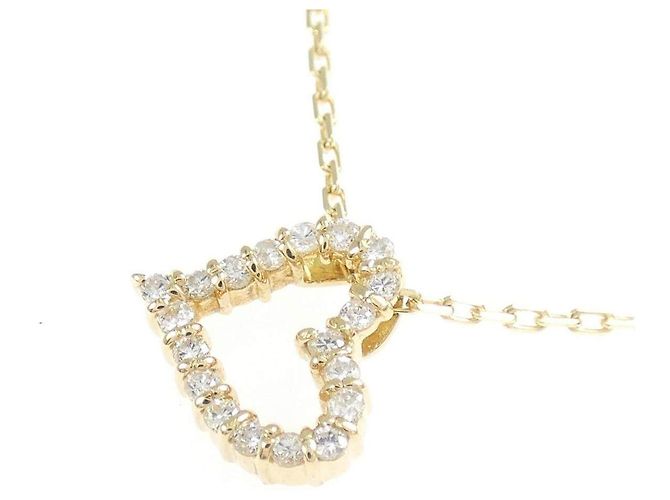 Autre Marque Collar de Au750 y diamantes Dorado - vista 3