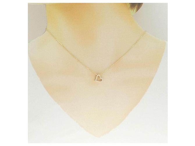 Autre Marque Collar de Au750 y diamantes Dorado - vista 6