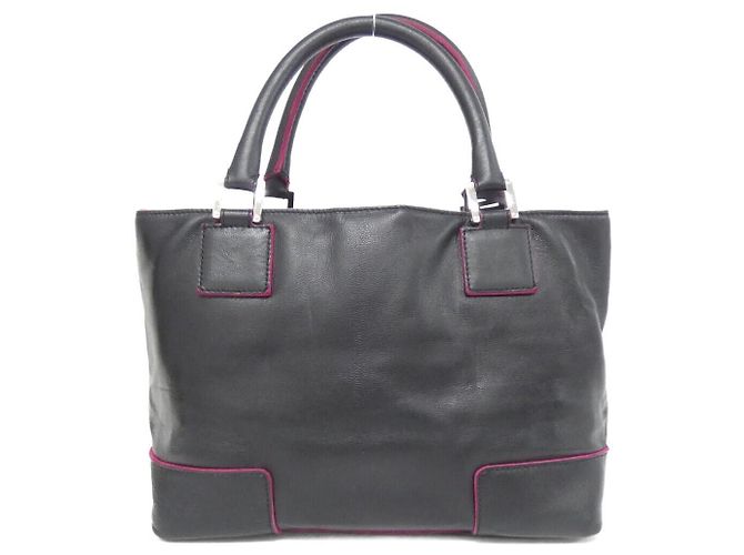 Bolsa de couro Loewe Amazona Preto Rosa - vista 2