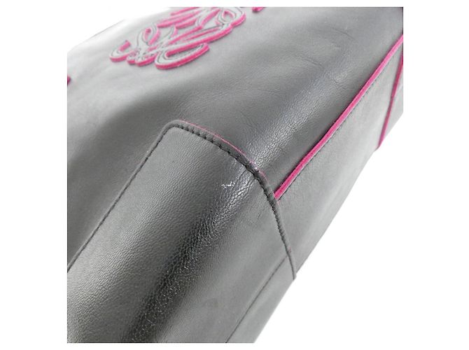 Bolsa de couro Loewe Amazona Preto Rosa - vista 4