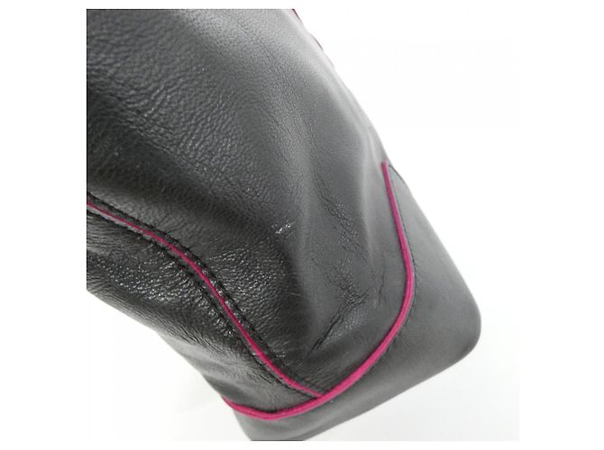 Bolsa de couro Loewe Amazona Preto Rosa - vista 6