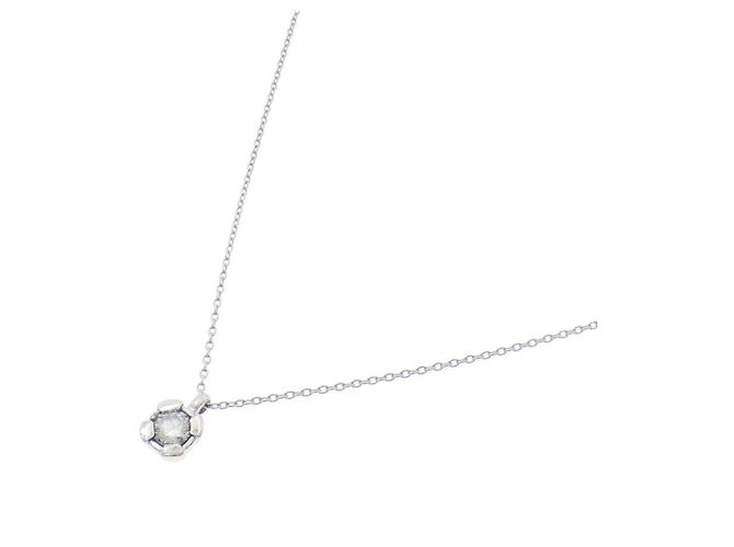 Autre Marque Diamantenhalskette PT900 PT850 Silber - Ansicht 2