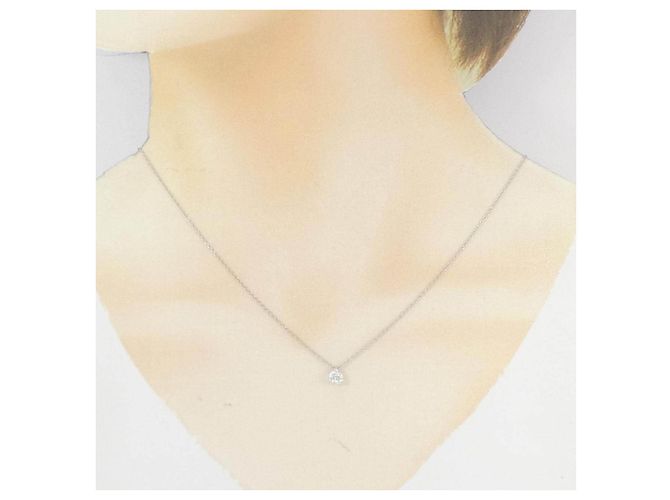 Autre Marque Collar de Pt850 y diamantes Plata - vista 6