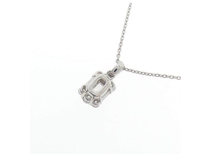 Autre Marque Diamantenhalskette Pt900 Pt850 Silber - Ansicht 4