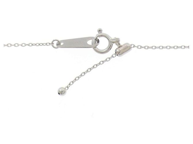 Autre Marque Pt900 Pt850 Clover Diamantenhalskette Silber - Ansicht 5