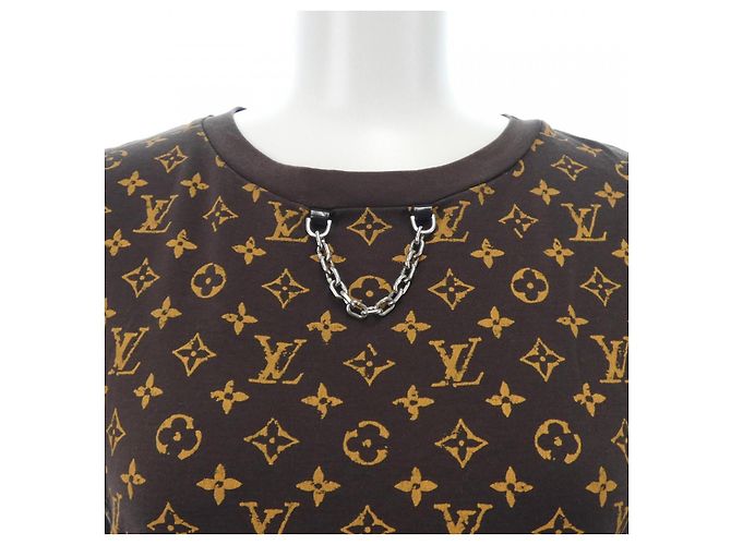 Top Louis Vuitton Marrone Giallo - vista 5