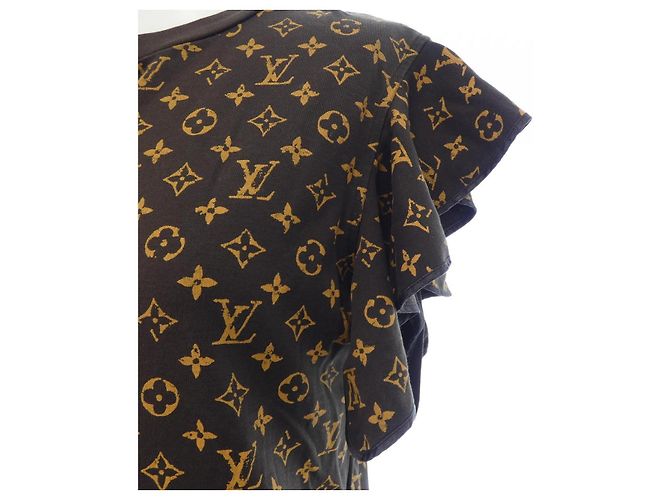Top Louis Vuitton Marrone Giallo - vista 6