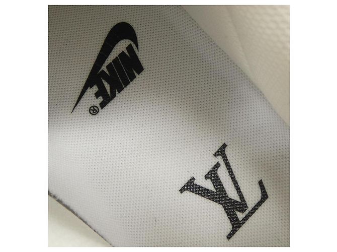 Sneakers Louis Vuitton Nike Air Force1 Low Bianco Verde - vista 6